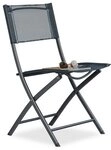 relaxdays Klappstuhl Balkon anthrazit grau