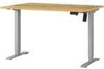 Germania-Werke Schreibtisch h&ouml;henverstellbar (elektrisch) &raquo;Boras&laquo; 120 cm silber,