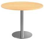 HAMMERBACHER Besprechungstisch STF10 &raquo;Meeting&laquo; Rund &Oslash;100 cm braun, 100x75.5...