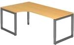 HAMMERBACHER Winkelschreibtisch &raquo;R-Line&laquo; 200 cm 90&deg;-Winkel Gestell graphitfb.