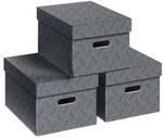 Leitz Aufbewahrungsbox &raquo;Medium 6141&laquo; 3 St&uuml;ck 15 L grau, 26.5x20.5x36.5 cm