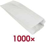 Papstar 1000 Papierfaltenbeutel gef&auml;delt wei&szlig; - 35 x 13 x 7 cm wei&szlig;
