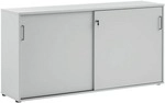 M&ouml;belpartner Schiebet&uuml;renschrank &raquo;1500 B&uuml;ro&laquo; 2 OH grau, 160.2x84.2x41 cm