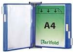 Tarifold Wandsichttafelsystem A4 mit 10 Sichttafeln blau