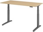 HAMMERBACHER Schreibtisch h&ouml;henverstellbar (elektrisch) &raquo;Alicante&laquo; 160 cm Gestell