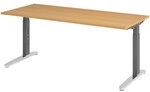 HAMMERBACHER Schreibtisch h&ouml;henverstellbar (manuell) &raquo;Alicante&laquo; 180 cm Gestell