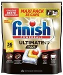 finish Powerball Ultimate Plus All in 1 Citrus Sp&uuml;lmaschinen-Cap 36 St&uuml;ck gelb