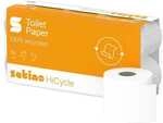 satino HiCycle Toilettenpapier 3-lagig 64 Rollen (8 Pack &agrave; 8 Rollen) wei&szlig;