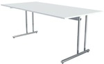 Kerkmann Schreibtisch &raquo;Artline Transparent&laquo; 200 cm h&ouml;henverstellbar wei&szlig;,