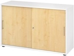 HAMMERBACHER Schiebet&uuml;renschrank &raquo;Z-Line&laquo; 2 OH wei&szlig;, 120x74.8x40 cm