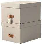 Leitz Archiv-Box &raquo;Puro&laquo; 27/37/20 cm 2 St&uuml;ck 17 L beige, 27x20x37 cm