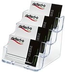 deflecto Visitenkartenst&auml;nder &raquo;deflecto&reg;&laquo; 4 F&auml;cher, 9.9x9x9.5 cm