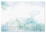 Sigel Papier-Schreibunterlage &raquo;Watercolor Sea&laquo; 30 Blatt mit Kalendarium f&uuml;r...