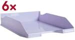 EXACOMPTA 6er-Pack Briefablage &raquo;Aquarel COMBO MIDI&laquo; A4+ violett, 25.5x6.5x34.6 cm