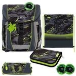 Herlitz Schulranzen-Set &raquo;FiloActive XL Wild Panther&laquo; Polyester anthrazit / gr&uuml;n