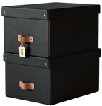 Leitz Archiv-Box &raquo;Puro&laquo; 27/37/20 cm 2 St&uuml;ck 17 L schwarz, 27x20x37 cm