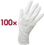 Papstar Einmalhandschuhe Nitril L wei&szlig; wei&szlig;