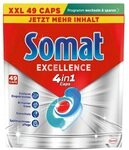 Somat Sp&uuml;lmaschinencaps &raquo;Excellence 4in1&laquo; 49 St&uuml;ck rot