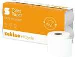 satino HiCycle Toilettenpapier 2-lagig 64 Rollen (8 Pack &agrave; 8 Rollen) wei&szlig;
