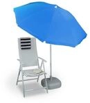 relaxdays Sonnenschirm 180 cm BLilau