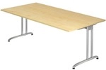 HAMMERBACHER Schreibtisch &raquo;Wien&laquo; 200 cm Ahorn, 200x72x100 cm