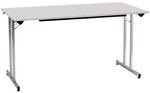 SODEMATUB Klapptisch 160x80 cm Gestell alufarben grau, 160 cm