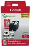 Canon Tintenpatronen-Set mit Fotopapier &raquo;PG-595XL/CL-586XL&laquo; schwarz / 3-farbig