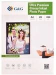 G&G Fotopapier &raquo;Ultra Premium Glossy Inkjet&laquo; A4 260 g/m&sup2; 20 Blatt