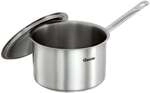Bartscher Kochtopf Edelstahl 4 Liter mit Deckel silber, 22.2x17.8x40.7 cm