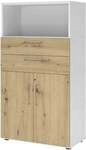 HAMMERBACHER Regalschrank &raquo;Flexwall&laquo; 80 cm breit 4 OH 2 Schubladen wei&szlig;,