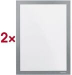 Magnetoplan Magnetrahmen selbstklebend Magnetofix A4 grau 2 St&uuml;ck grau