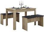 VCM Morgenthaler Esstisch-Gruppe &raquo;Esal XXL&laquo; braun, 110x75x70 cm