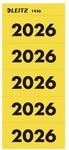 Leitz Selbstklebende Inhaltsschilder 1425 &raquo;Jahreszahlen 2026&laquo; gelb, 8 cm