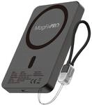 Xlayer Powerbank &raquo;MagFix Pro&laquo; 10.000 mAh schwarz, 6.5x10.1x1.25 cm