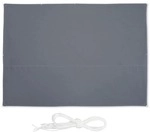 relaxdays Rechteckiges Sonnensegel grau 3,5x4,5m grau
