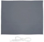 relaxdays Rechteckiges Sonnensegel grau 5x6m grau