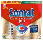 Somat Sp&uuml;lmaschinencaps &raquo;Excellence Premium 5in1&laquo; 16 St&uuml;ck rot