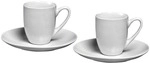 Ritzenhoff & Breker Espresso-Set &raquo;Bianco&laquo; 2 Tassen mit Untertassen wei&szlig;, 5 cm