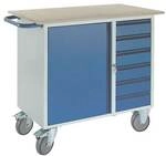 ROLLCART Werkstattwagen 6 Sch&uuml;be blau, 111x86x60 cm