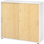 HAMMERBACHER Schiebet&uuml;renschrank &raquo;Z-Line&laquo; 3 OH wei&szlig;, 120x110x40 cm