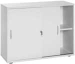 M&ouml;belpartner Schiebet&uuml;renschrank &raquo;Smileline V&laquo; 100 cm breit 2 OH grau,