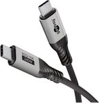 goobay Ladekabel USB-C (USB4 2.0) 240 W schwarz 1,5 m schwarz