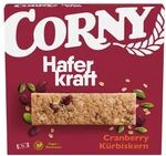 Corny Hafer-Riegel &raquo;Haferkraft Cranberry K&uuml;rbiskern&laquo; 4 St&uuml;ck rot