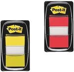 Post-it Index 2x Haftstreifen &raquo;Index&laquo; 43,2 x 25,4 mm, gelb/rot gelb,...