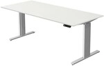 Kerkmann H&ouml;henverstellbarer Steh-Sitz-Tisch (elektrisch) &raquo;Move 3&laquo; 180 cm wei&szlig;,