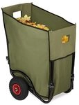 relaxdays Laubwagen klappbar 160 L gr&uuml;n, 98x66 cm