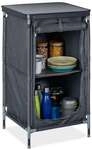 relaxdays Campingschrank mit 2 Ablagen