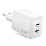 Aqiila Ladeadapter Chargebird W2 USB-A / USB-C wei&szlig;
