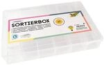 folia Sortierbox mit 17 F&auml;chern transparent, 26.5x4x18 cm
