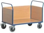 ROLLCART Dreiwandwagen 120x78 cm Holz-Ladefl&auml;che blau, 120x99x78 cm